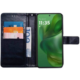 Wallet cover 3-card Motorola Moto G Power (2025) - Darkblue