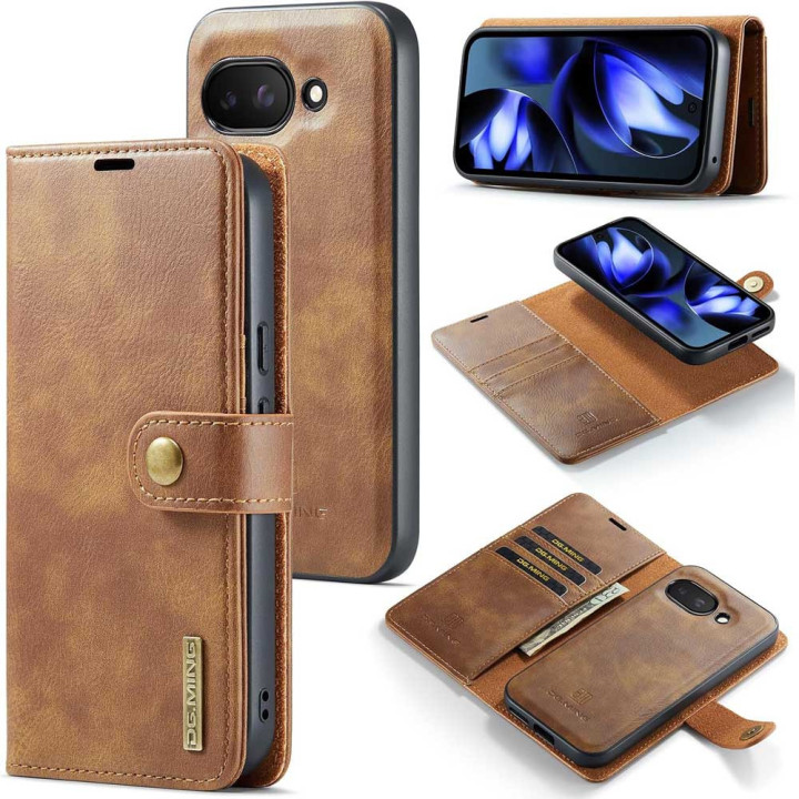WalletCase DG-Ming 2i1 for Google Pixel 11a - Brown