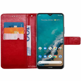 Mobile wallet 3-card Nokia G50 - Red